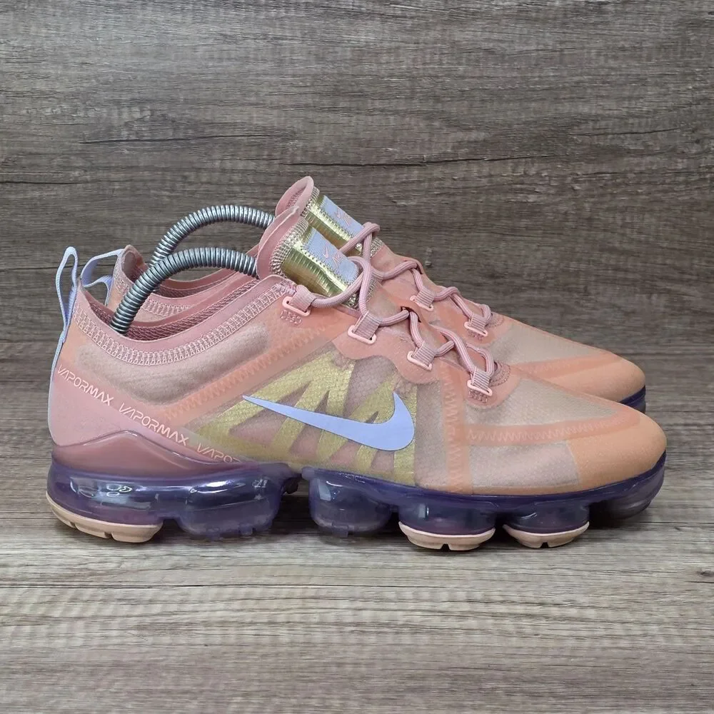 Nike Air Vapormax 2019 Women's Sz 11 Beached Coral Pink Running Shoes AR6632-603